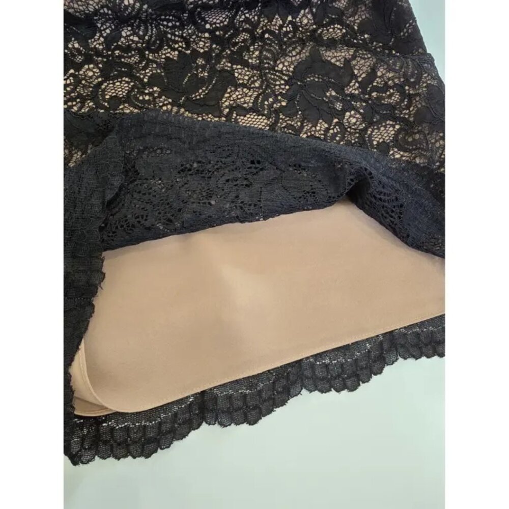 NWT Haute Hippie Black Lined Lace Sleeveless Beaded Dress Size 8 MSRP $495 - Picture 11 of 11